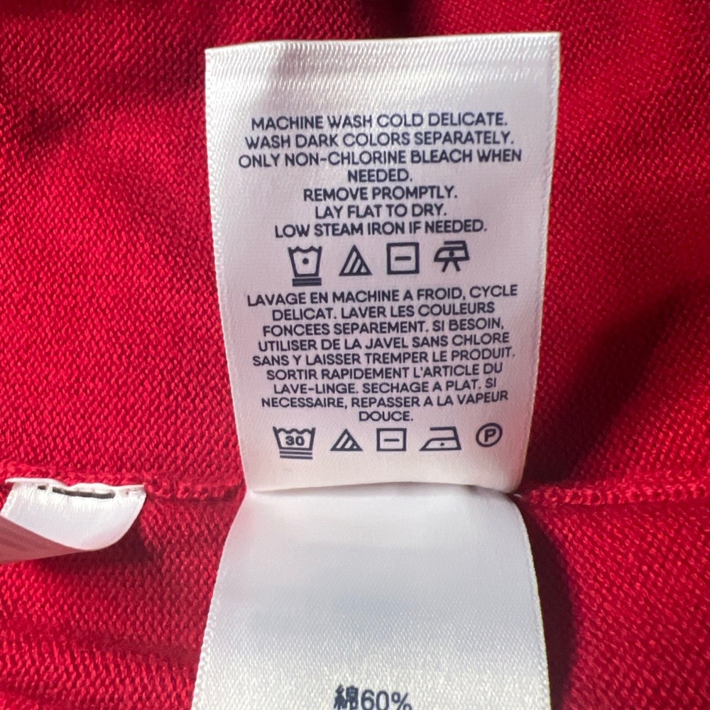 Land’s End 3X (24W-26W) Open Red Cardigan - Picture 5 of 5